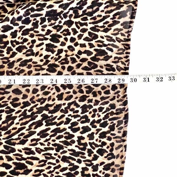 Lane Bryant Women's Leopard Print Blouse 22/24 Button Front Roll Tab Sleeve EUC - Picture 14 of 14